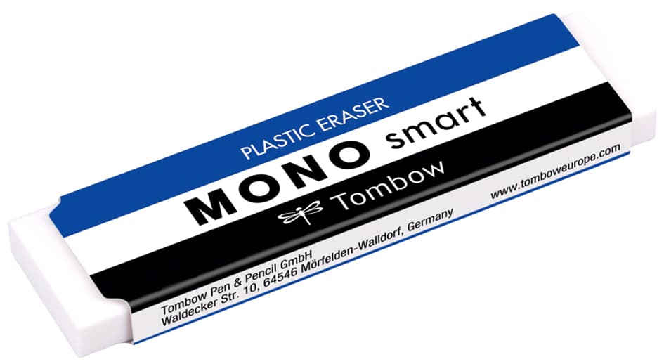 Tombow Kunststoff-Radierer , Mono Smart, , Weiß, Extra Schmal