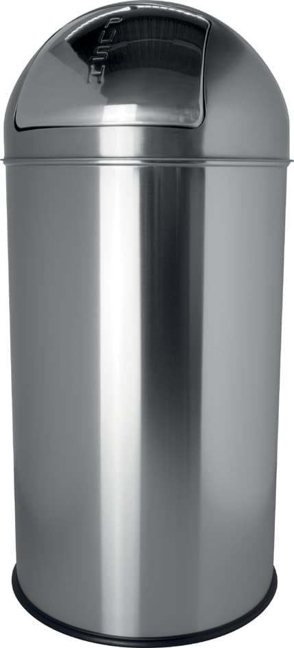 Helit Metall-Abfalleimer , The Dome, , 50 Liter, Weiß