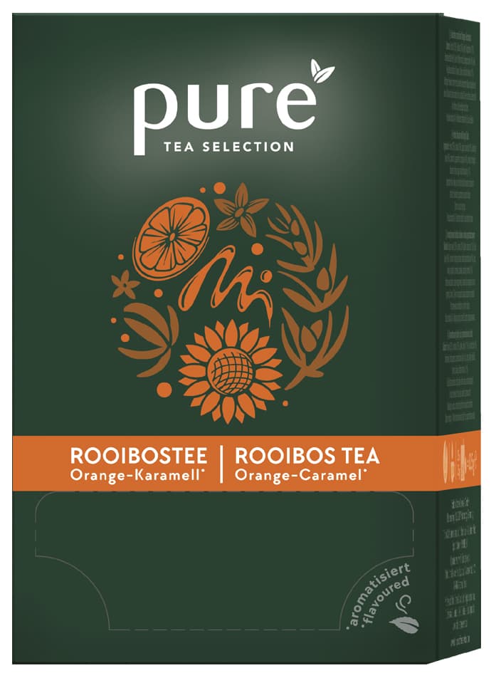 Tchibo Tee , Pure Tea Rooibos Orange/Karamell,