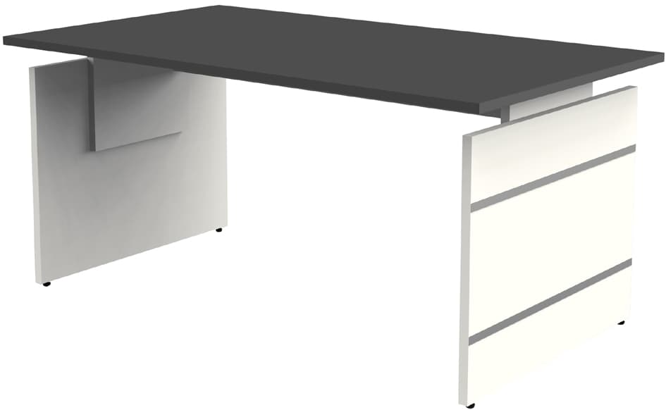 Kerkmann Wangen-Schreibtisch Form 4, (B)1.600 Mm, Anthrazit