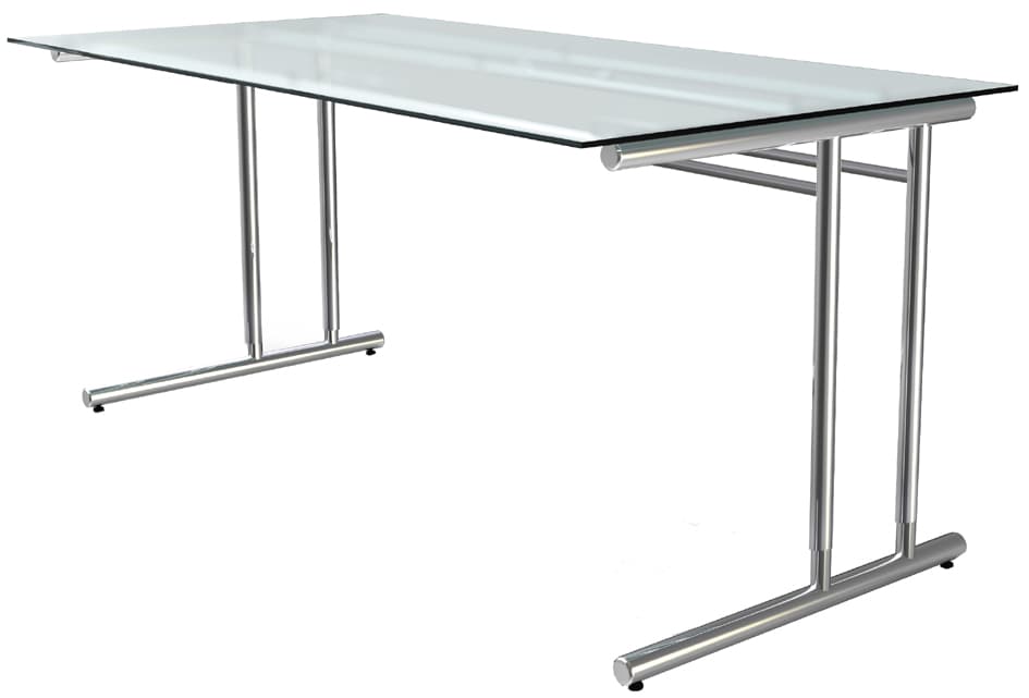Kerkmann Schreibtisch Artline, (B)1.600 Mm, Mit Glasplatte