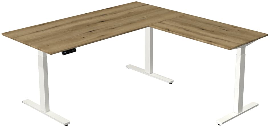 Kerkmann Sitz-Steh-Schreibtisch Move 3 Mit Anbau, Anthrazit