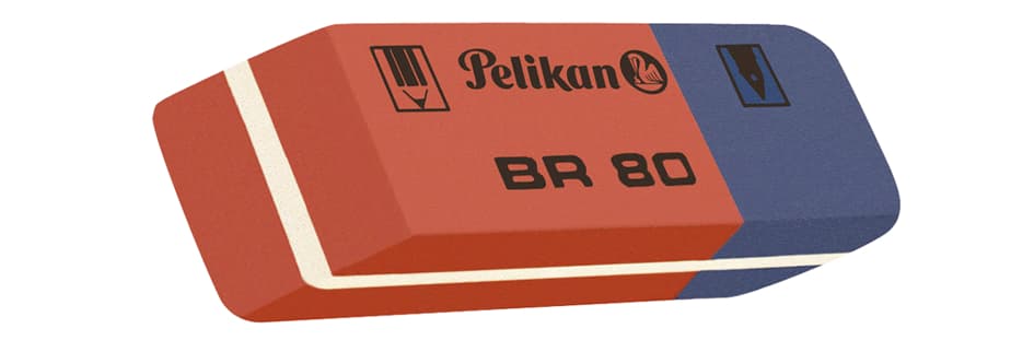 Pelikan Kautschuk-Radierer Br 80, (B)41 X (T)14 X (H)8 Mm