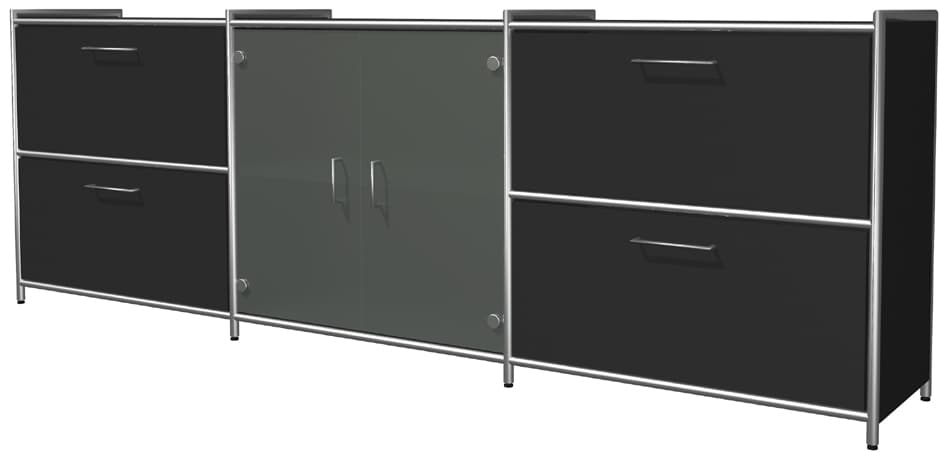 Kerkmann Sideboard Artline, 2 Ordnerhöhen + 4 Schubladen