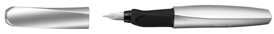 Pelikan Twist Füllhalter, Silber/Schwarz