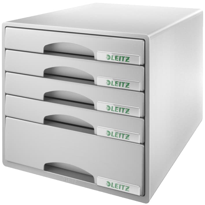 Leitz Schubladenbox Plus, 5 Schübe, Grau