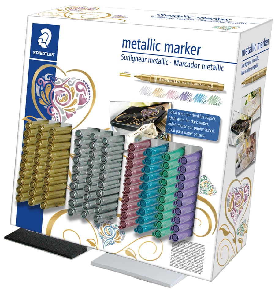 Staedtler Permanent-Marker Metallic, 100er Display