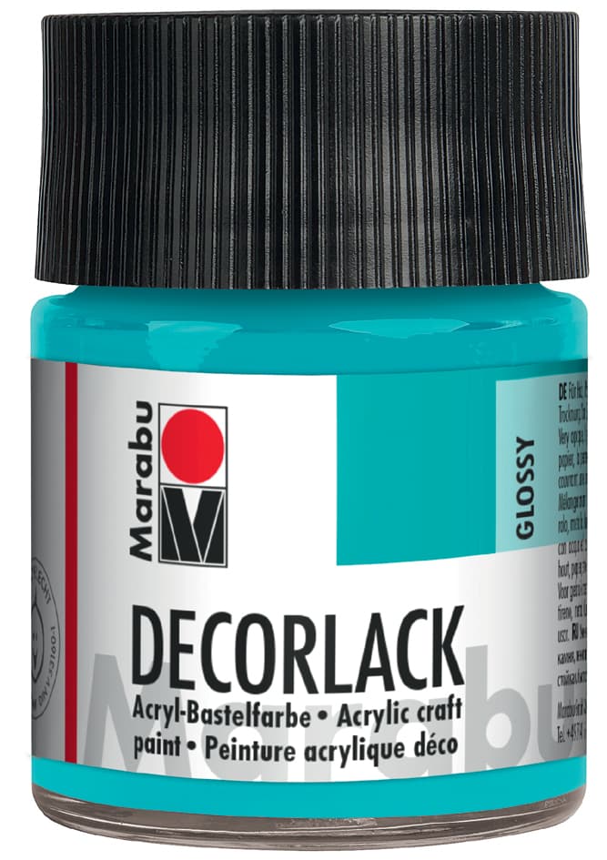 Marabu Acryllack , Decorlack, , Mittelblau, 50 Ml, Im Glas