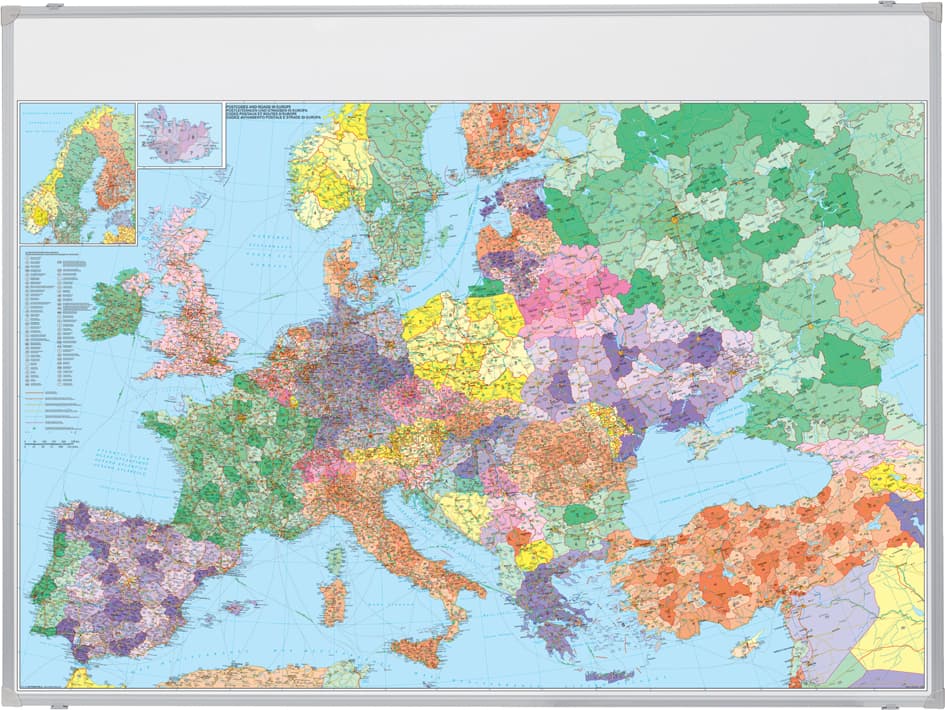 Franken Europakarte, Magnethaftend, (B)1.380 X (H)980 Mm