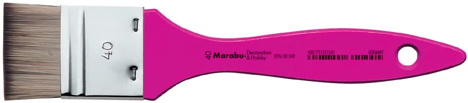 Marabu Synthetikhaarpinsel Decoration & Hobby, Breit, Gr. 40