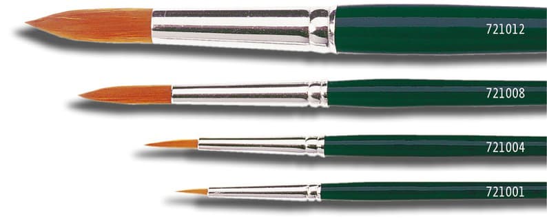 Kreul Haarpinsel Hobby Line Basic, Nylon, Rund, Gr. 1