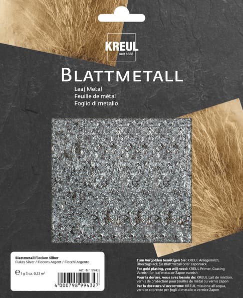 Kreul Blattmetall-Flocken, Silber