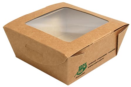 Papstar Feinkostbox , Pure, , Eckig, 650 Ml, Braun