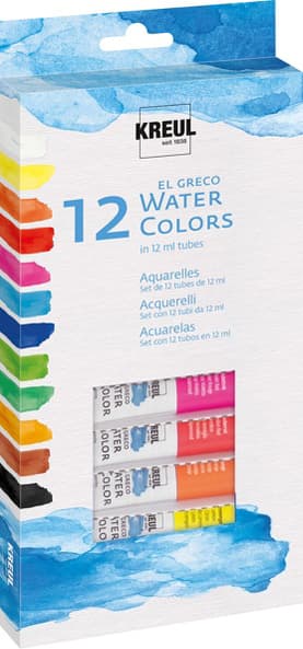 Kreul Aquarellfarbe El Greco, 12 Ml, 12er-Set