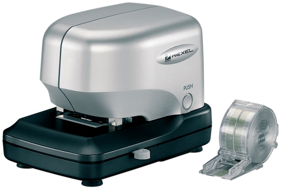 Rexel Elektro-Heftgerät Stella 30, Silber/Schwarz