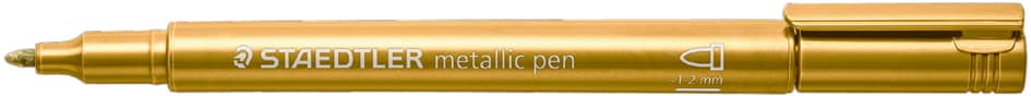 Staedtler Permanent-Marker Metallic, Rundspitze, Gold