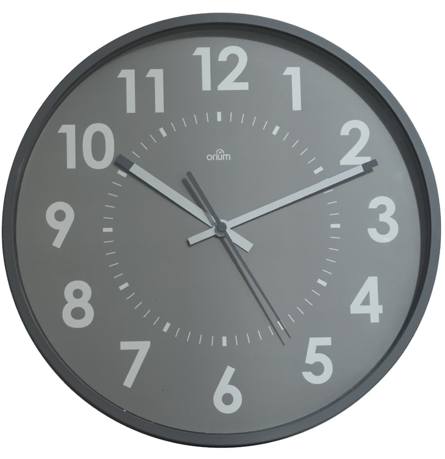 Cep Orium Wanduhr, Quarzuhr, Lautlos, Grau