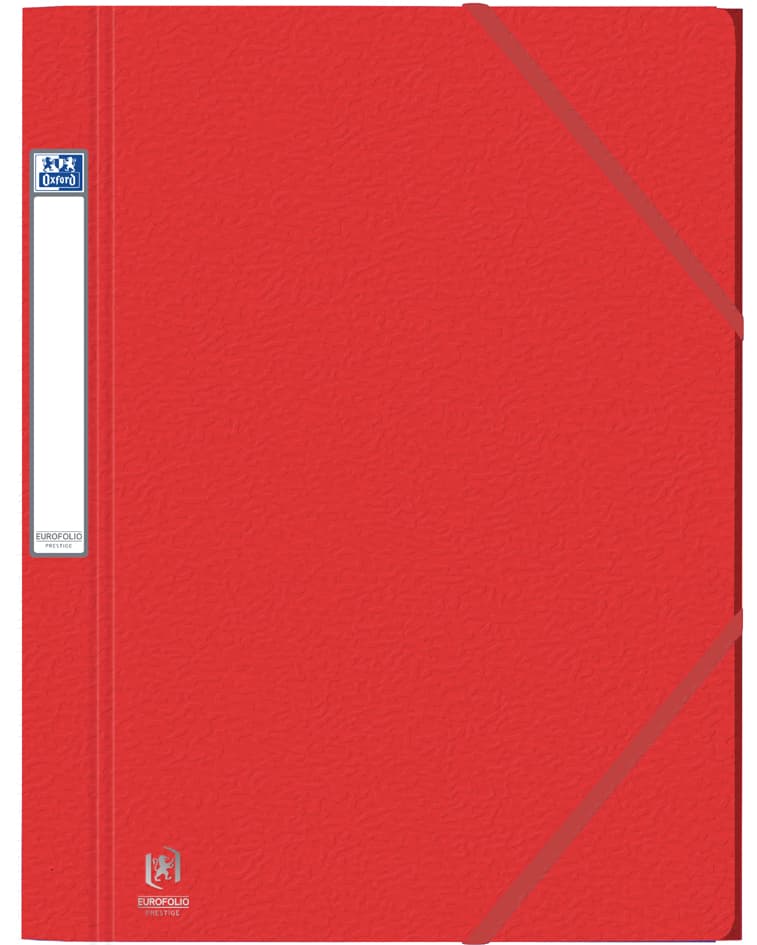 Oxford Eckspannermappe Eurofolio+ Prestige, Din A4, Rot