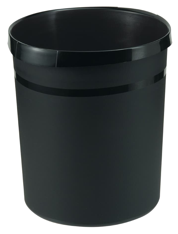 Han Papierkorb Grip Karma, Kunststoff, 18 Liter, Schwarz