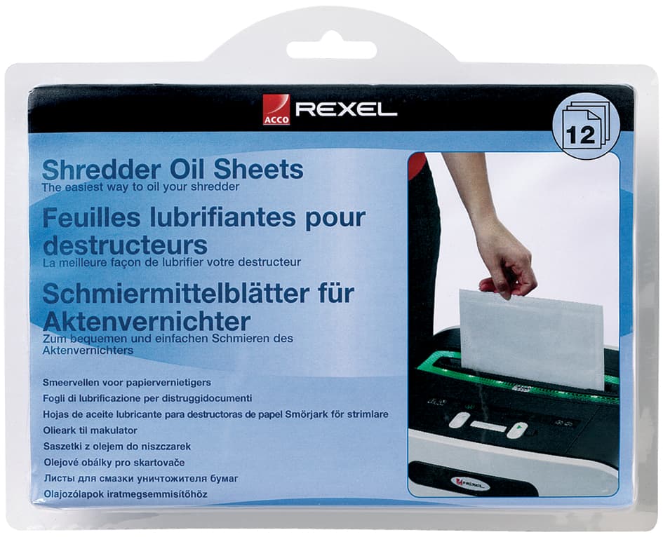 Rexel Schmiermittel-Blätter Für Aktenvernichter, 20 Blatt