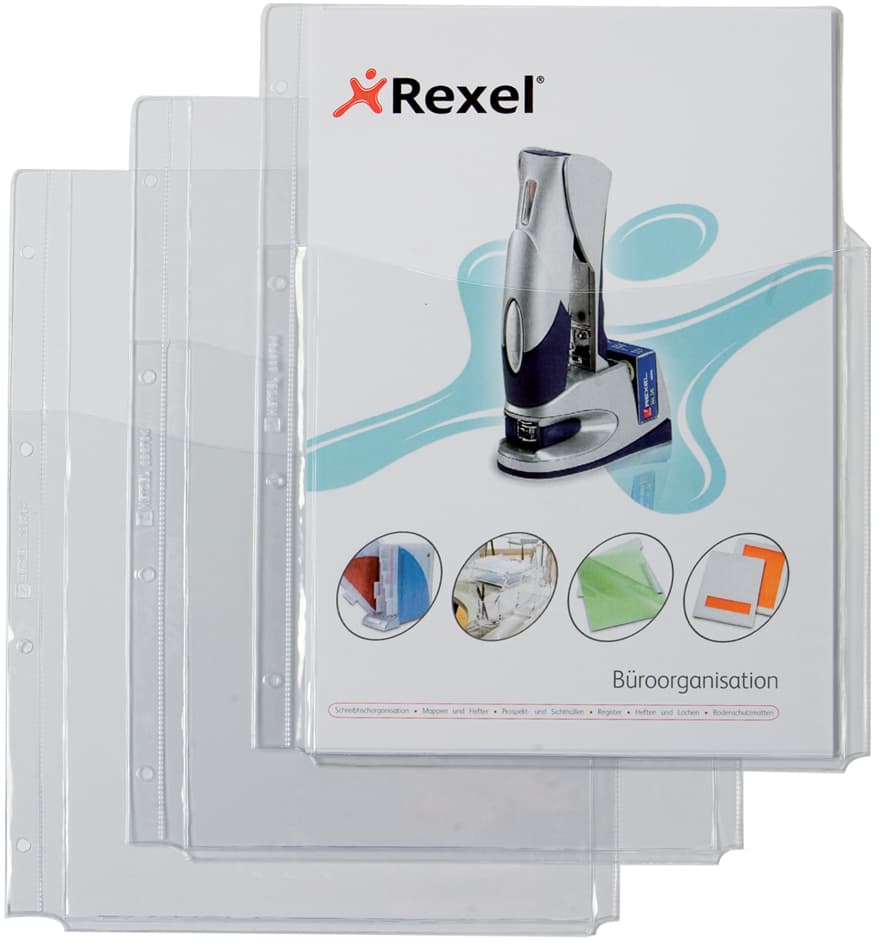 Rexel Prospekthülle Mit Faltentasche, A4, Pvc, 0,18 Mm