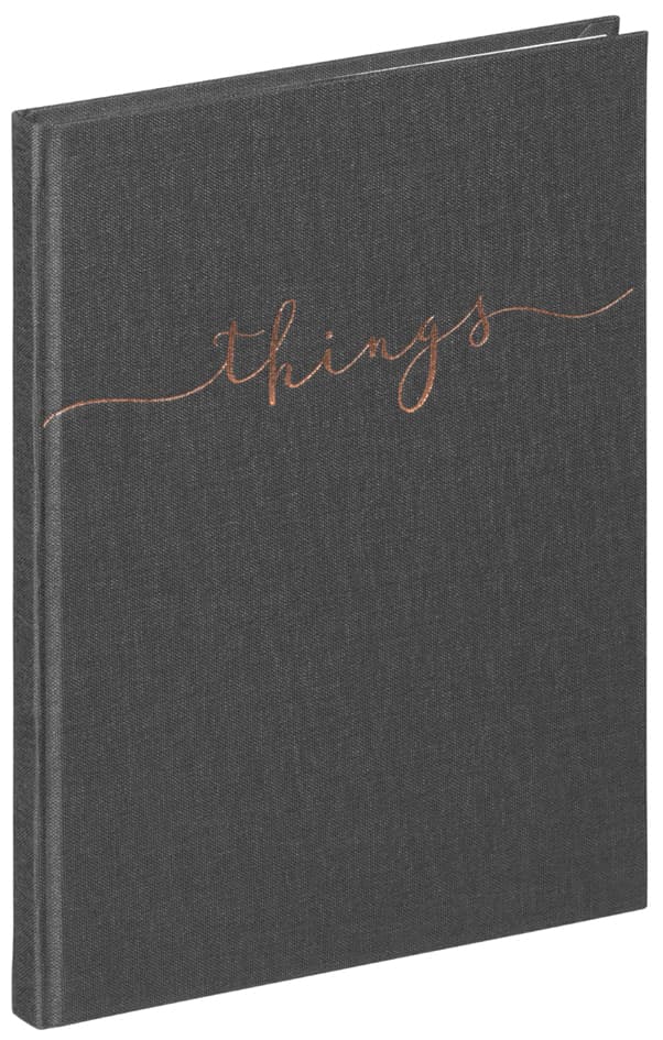 Pagna Notizbuch , Things, , Din A5, Blanko, Grau