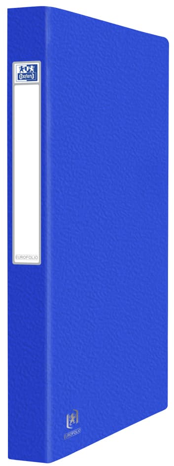 Oxford Ringbuch Eurofolio+, Din A4, Karton, 2-Ring, Blau
