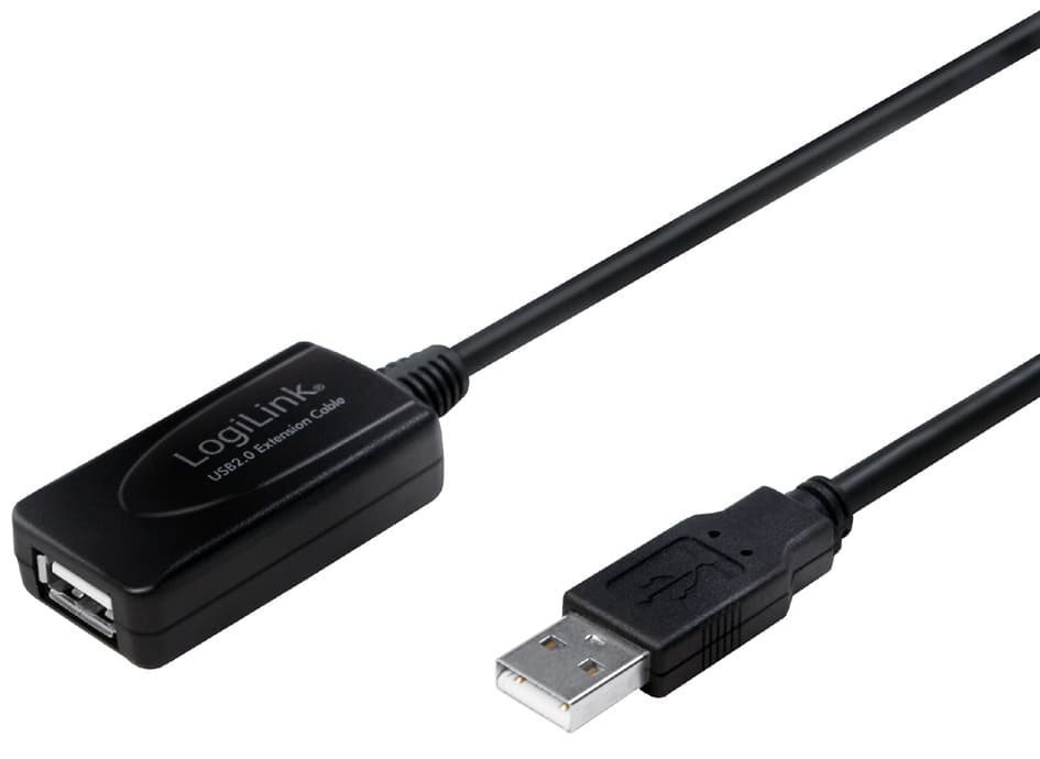 Logilink Usb 2.0 Aktives Verlängerungskabel, 10,0 M