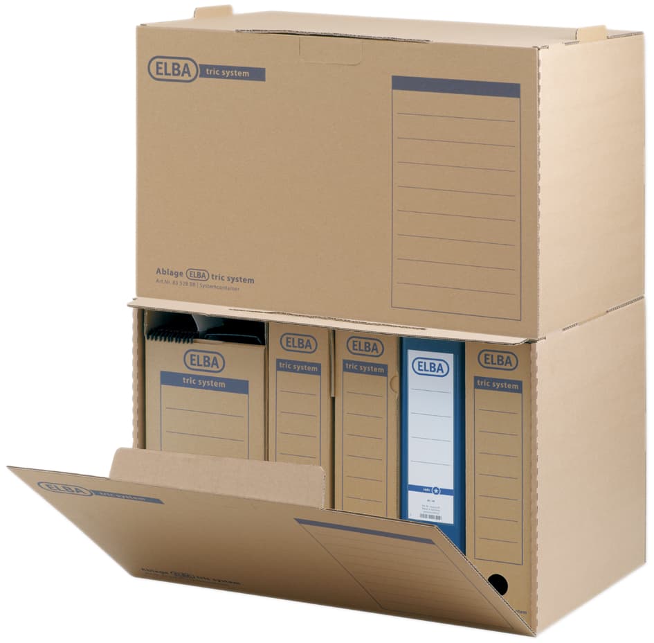 Elba Archiv-Container Tric System, Naturbraun