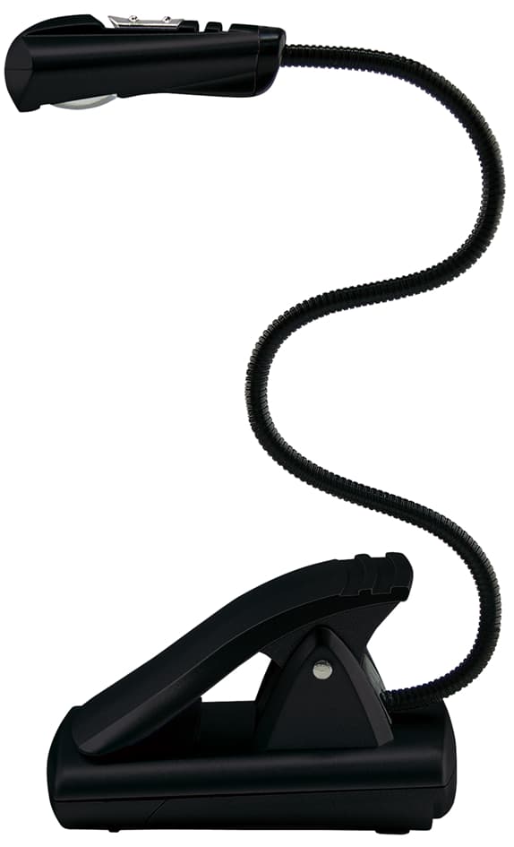 Wedo Led-Leselampe Mit Clip, Mobil, 1 Led, Schwarz