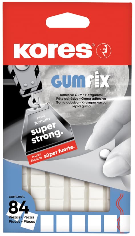 Kores Haftgummi , Gumfix, , Vorgestanzte Klebepads