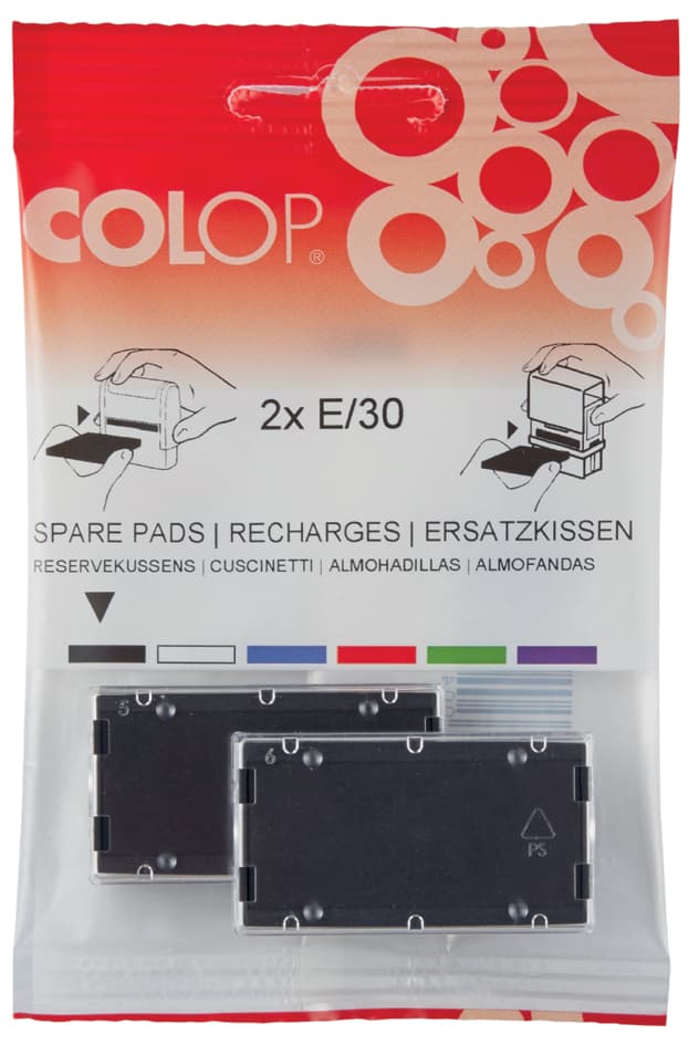 Colop Ersatzstempelkissen E/40, Rot, Doppelpack