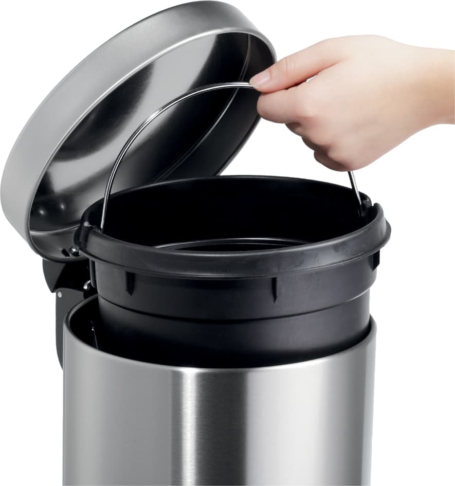 Helit Tret-Abfalleimer , The Silent, , 20 Liter, Schwarz