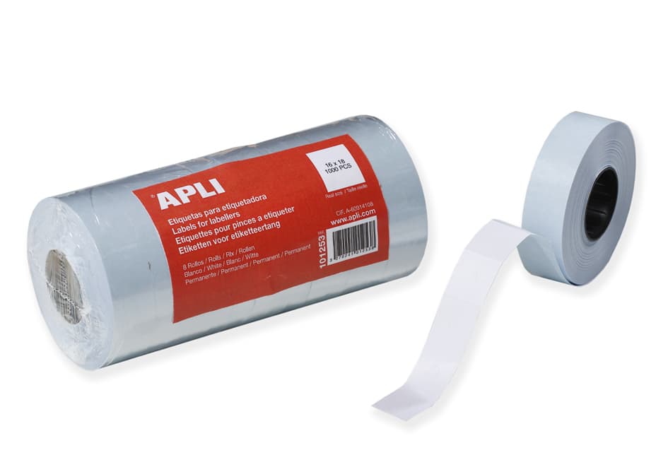 Apli Etiketten Für Preisauszeichner, 16 X 18 Mm, Weiß