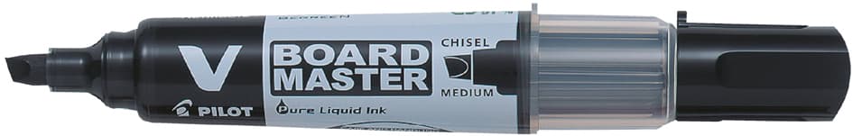 Pilot Whiteboard-Marker V Board Master, Keilspitze, Schwarz