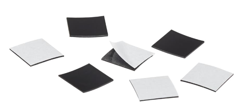 Magnetoplan Takkis 15 X 15 Mm, Selbstklebend, Schwarz