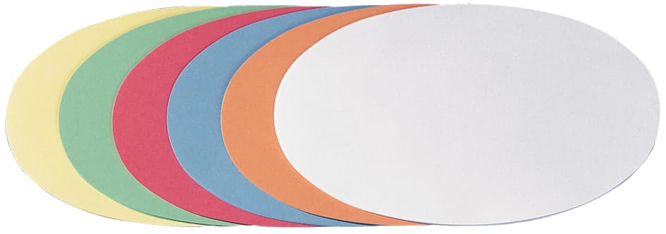 Franken Moderationskarte, Oval, 190 X 110 Mm, Sortiert