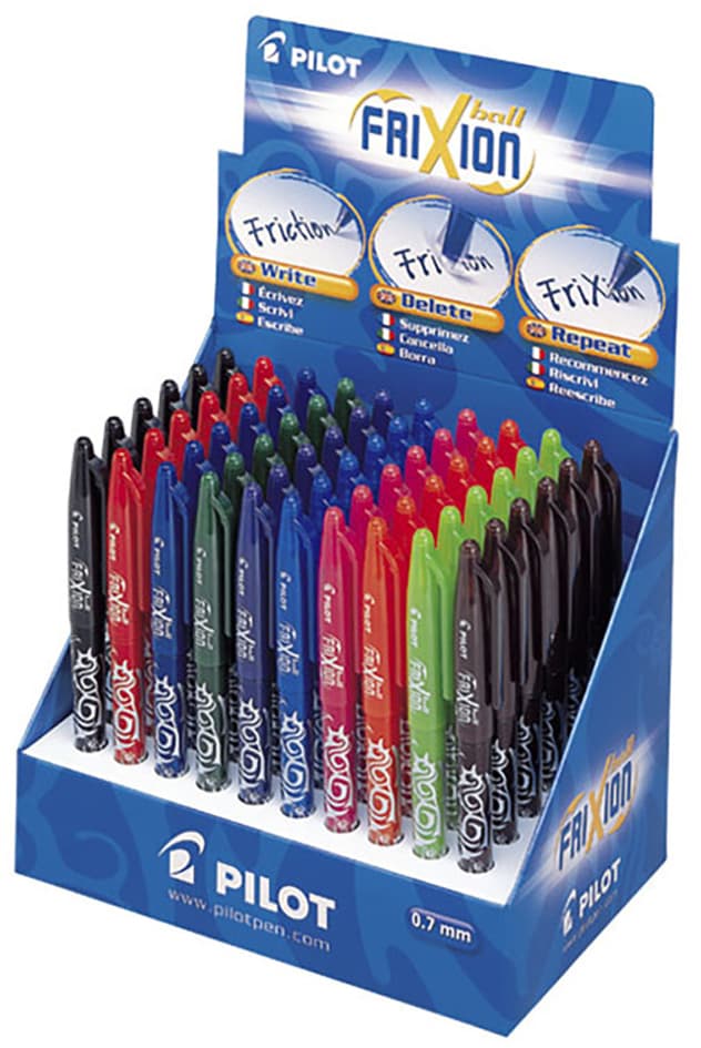 Pilot Tintenroller Frixion Ball 07, 60er Display