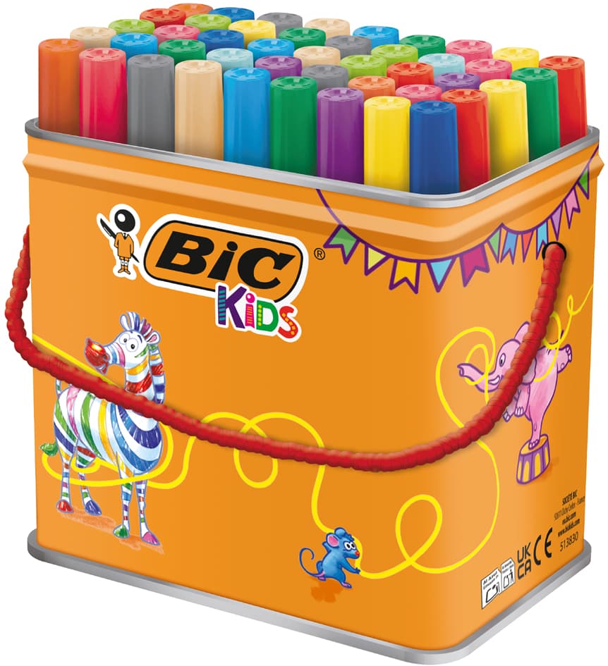 Bic Kids Fasermaler Visacolor Xl Ecolutions, 48er Box