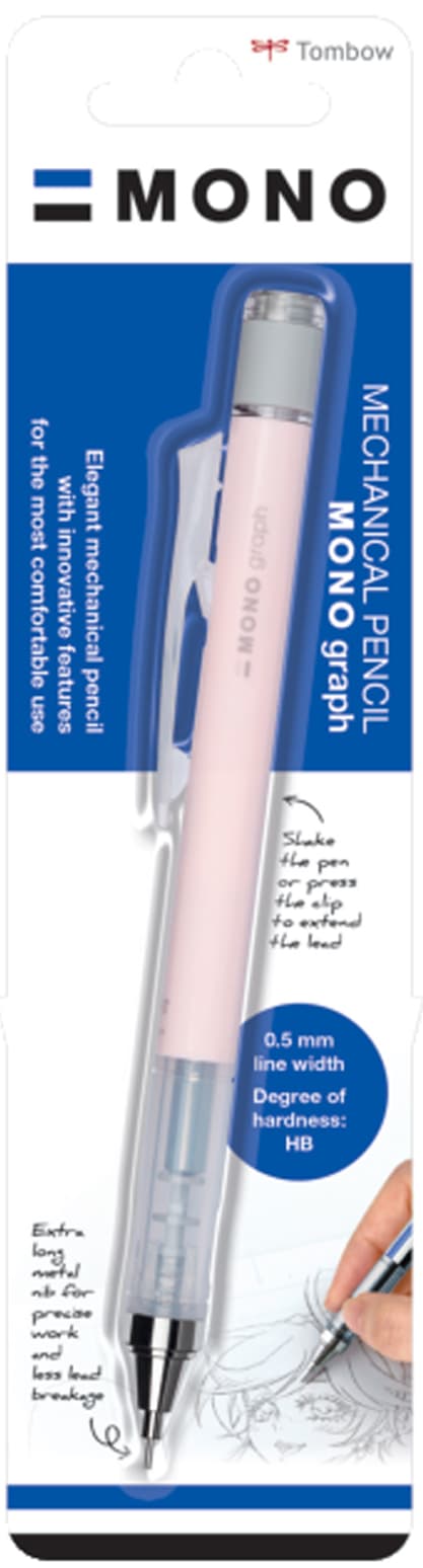 Tombow Druckbleistift , Mono Graph, Pastell, Korallenrosa