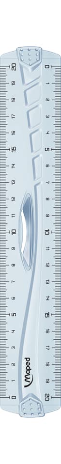 Maped Flachlineal Geometric, 200 Mm, Kunststoff, Mit Griff
