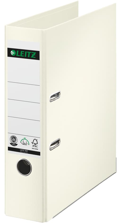 Leitz Vollpapier-Ordner, 180 Grad, Din A4, 50 Mm, Weiß