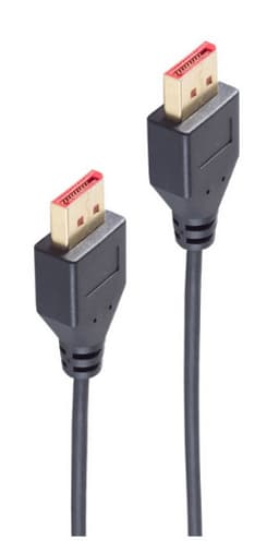 Shiverpeaks Basic-S Displayport 1.4 Kabel, Slim, Schwarz
