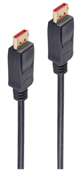 Shiverpeaks Basic-S Displayport 1.4 Kabel, Schwarz, 3,0 M