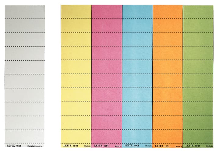 Leitz Blanko-Beschriftungsschildchen, (B)60 X (H)21 Mm, Grün