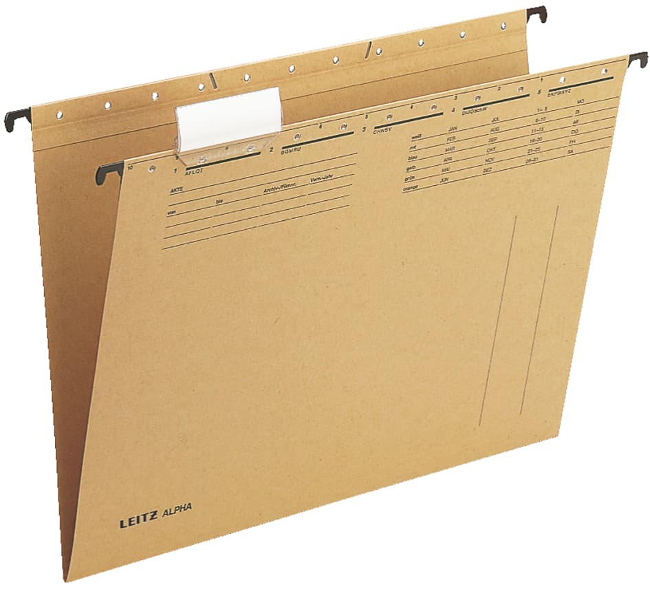 Leitz Alpha Hängemappe, A4, Seitlich Offen, Natron
