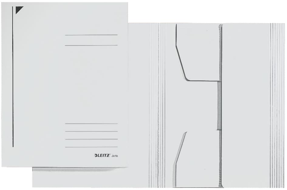 Leitz Jurismappe, Din A4, Karton 430 G/Qm, Weiß