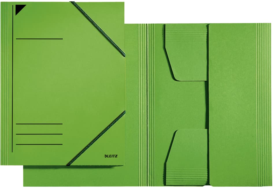 Leitz Eckspannermappe, Din A4, Karton 320 G/Qm, Grün