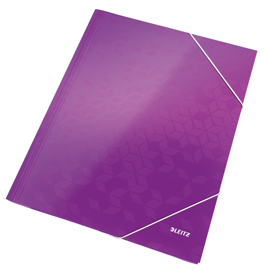 Leitz Eckspannermappe Wow, Din A4, Karton, Violett