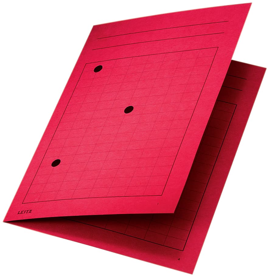 Leitz Umlaufmappe, Din A4, Manilakarton 320 G/Qm, Rot